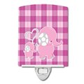 Carolines Treasures Carolines Treasures BB6953CNL Elephant & Baby Ceramic Night Light BB6953CNL